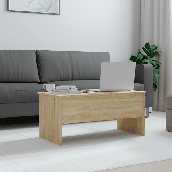vidaXL Couchtisch Sonoma-Eiche 102x50,5x46,5 cm Holzwerkstoff