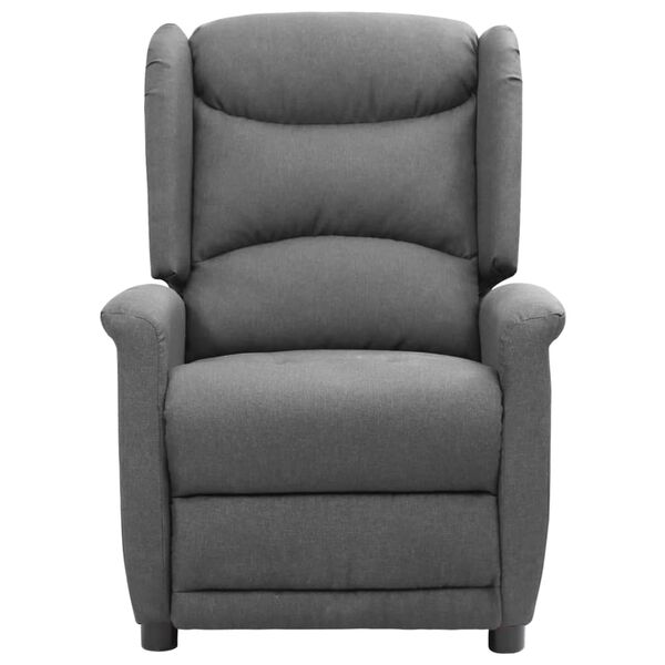 vidaXL Relaxsessel Hellgrau Stoff