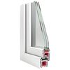 vidaXL Kellerfenster RISOR 60x80 cm Dreh Kipp DIN Links Weiß