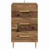vidaXL Nachttisch mit Schubladen Altholz 40 x 40 x 66 cm Holzwerkstoff