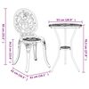 vidaXL Garten Bistro Set 3 pcs Grün Aluminium