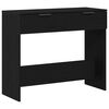 vidaXL Konsolentisch Schwarz Eichen-Optik 30 x 36 x 75 cm