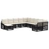 vidaXL Gartensofa-set 11 stk. 11-Sitzer Schwarz Poly-Rattan