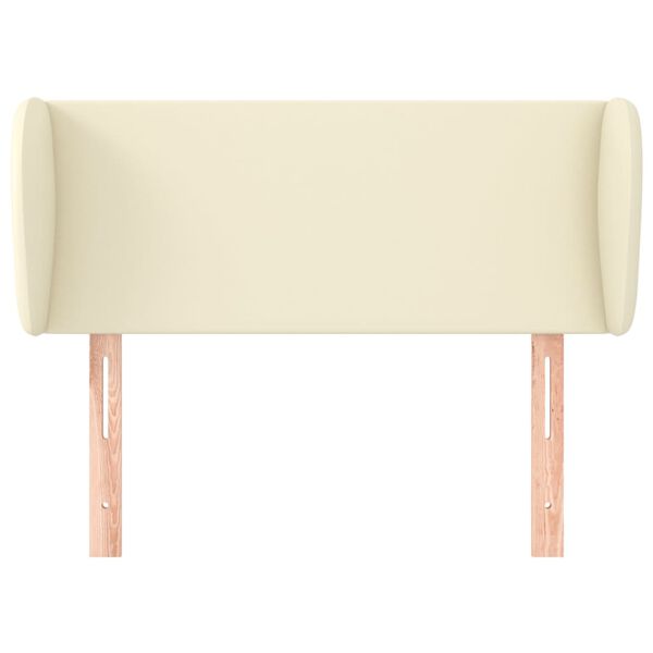 vidaXL Kopfteil mit Ohren Creme 103x23x78/88 cm Kunstleder