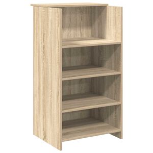 vidaXL Empfangstresen Sonoma-Eiche 55 x 50 x 103,5 cm Holzwerkstoff