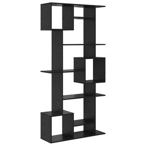 vidaXL B&uuml;cherregal Schwarz Eichen-Optik 92 x 29 x 188 cm Holzwerkstoff