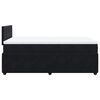 vidaXL Boxspringbett mit Matratze Schwarz 120x200 cm Samt