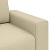 vidaXL Sofa 59cm Creme Stoff