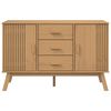 vidaXL Sideboard OLDEN Braun 114x43x73,5 cm Massivholz Kiefer