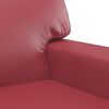 vidaXL 2-Sitzer-Sofa Weinrot 140 cm Kunstleder