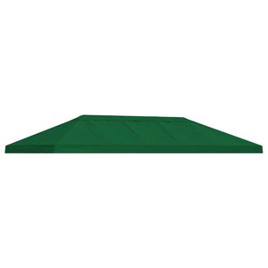 vidaXL Pavillon-Blendenbezug 6 x 3 m Gr&uuml;n Polyester 190