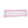 vidaXL Kleinkind-Bettschutzgitter Rosa 120x42 cm Polyester