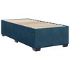 vidaXL Boxspringbett mit Matratze Dunkelblau 100x200 cm Samt