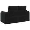 vidaXL Schlafsofa 60cm Schwarz Samt