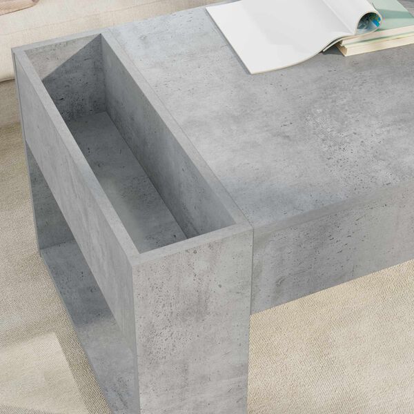 vidaXL Couchtisch Beton Grau 110 x 50 x 41 cm Holzwerkstoff