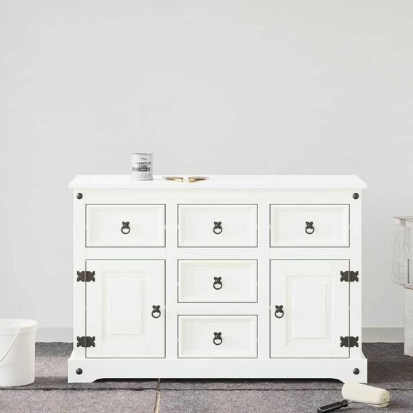 vidaXL Möbelfarbe Weiß 10 x 10 x 12,2 cm Wanddruck