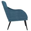 vidaXL Sessel Blau 63x76x80 cm Samt