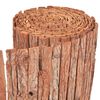 vidaXL Gartenzaun Rinde 1000&times;50 cm