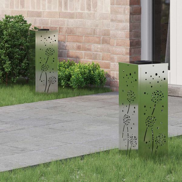 vidaXL Solar LED Weg Licht 2 pcs Galvanisiert Galvanisiert