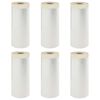 vidaXL Staubschutzfolie mit Klebeband 6 pcs Transparent 140 x 3300 cm