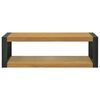 vidaXL Wand-Badregal 110x45x35 cm Massivholz Teak