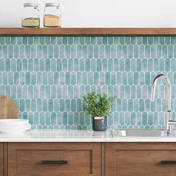 vidaXL Dekorative Aufkleber 10 pcs Gr&uuml;n 30 x 30 x 0,8 cm