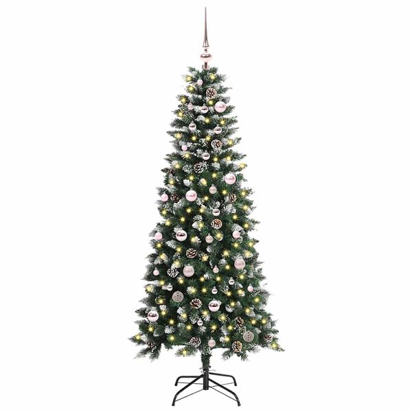 vidaXL K&uuml;nstlicher Weihnachtsbaum mit 150 LEDs mit St&auml;nder Gr&uuml;n 150 cm