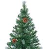 vidaXL K&uuml;nstlicher Weihnachtsbaum Gr&uuml;n 180 cm PVC und Stahl