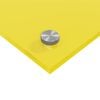 vidaXL Küchenrückwand 2 pcs Gelb 80 x 50 cm Gehärtetes Glas
