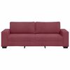 vidaXL 3-Sitzer-Sofa Weinrot 220x77x82 cm Stoff
