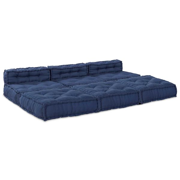 vidaXL Modulares Sofa 4 pcs Indigo Stoff