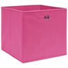 vidaXL Aufbewahrungsboxen 10 Stk. Vliesstoff 28x28x28 cm Rosa