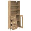vidaXL Highboard Artisan-Eiche 69,5 x 34 x 180 cm Holzwerkstoff
