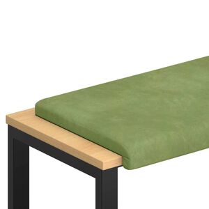 vidaXL Bankkissen Samt Hellgr&uuml;n Tiefe 35 cm