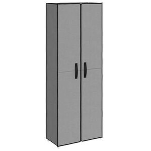 vidaXL Schuhschrank Grau 60x30x166 cm Stoff