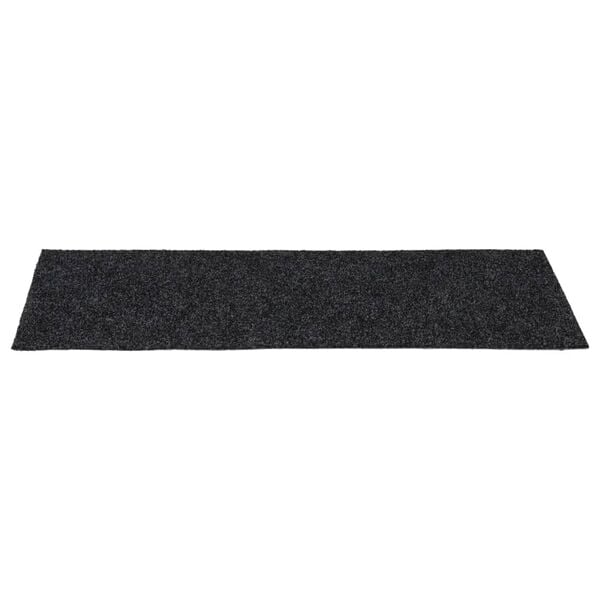 vidaXL Stufenmatten Selbstklebend 15 Stk. 60x25 cm Dunkelgrau Rechteckig