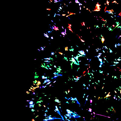 vidaXL Künstlicher Weihnachtsbaum mit Ständer Grün 150 cm Glasfaser