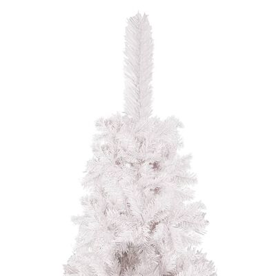 vidaXL Weihnachtsbaum Schlank mit LEDs Weiß 120 cm