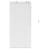 vidaXL Venezianische Jalousie Wei&szlig; 65 x 130 cm 35 mm
