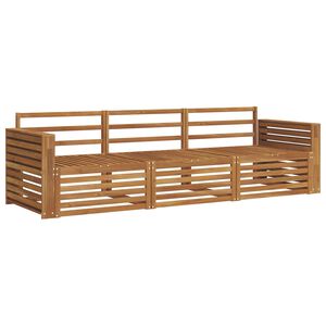 vidaXL Outdoor-Sofagarnitur 3 stk. Natur Massivholz Akazie