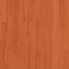 vidaXL Massivholzbett mit Regal ohne Matratze Wachsbraun 100x200 cm
