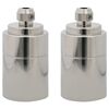 vidaXL Lampenfassungen 2 Stk. Satin-Nickel E27