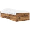 vidaXL Bettgestell mit Stauraum Altholz 80 x 200 cm Holzwerkstoff