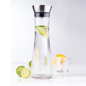 HI Wasserkaraffe mit Ausgie&szlig;er Transparent 1,2 L