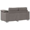 vidaXL Sofa 3 pcs Taupe Leinenmischgewebe