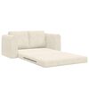 vidaXL Schlafsofa 60cm Creme Samt