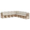 vidaXL Outdoor-Sofagarnitur Natur Polyester