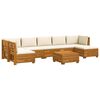 vidaXL 8 stk. Outdoor-Sofagarnitur Massivholz Akazie Braun