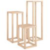 vidaXL 3-tlg. Pflanzenst&auml;nder-Set Massivholz Kiefer