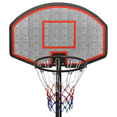 vidaXL Basketballständer Schwarz 237-307 cm Polyethylen